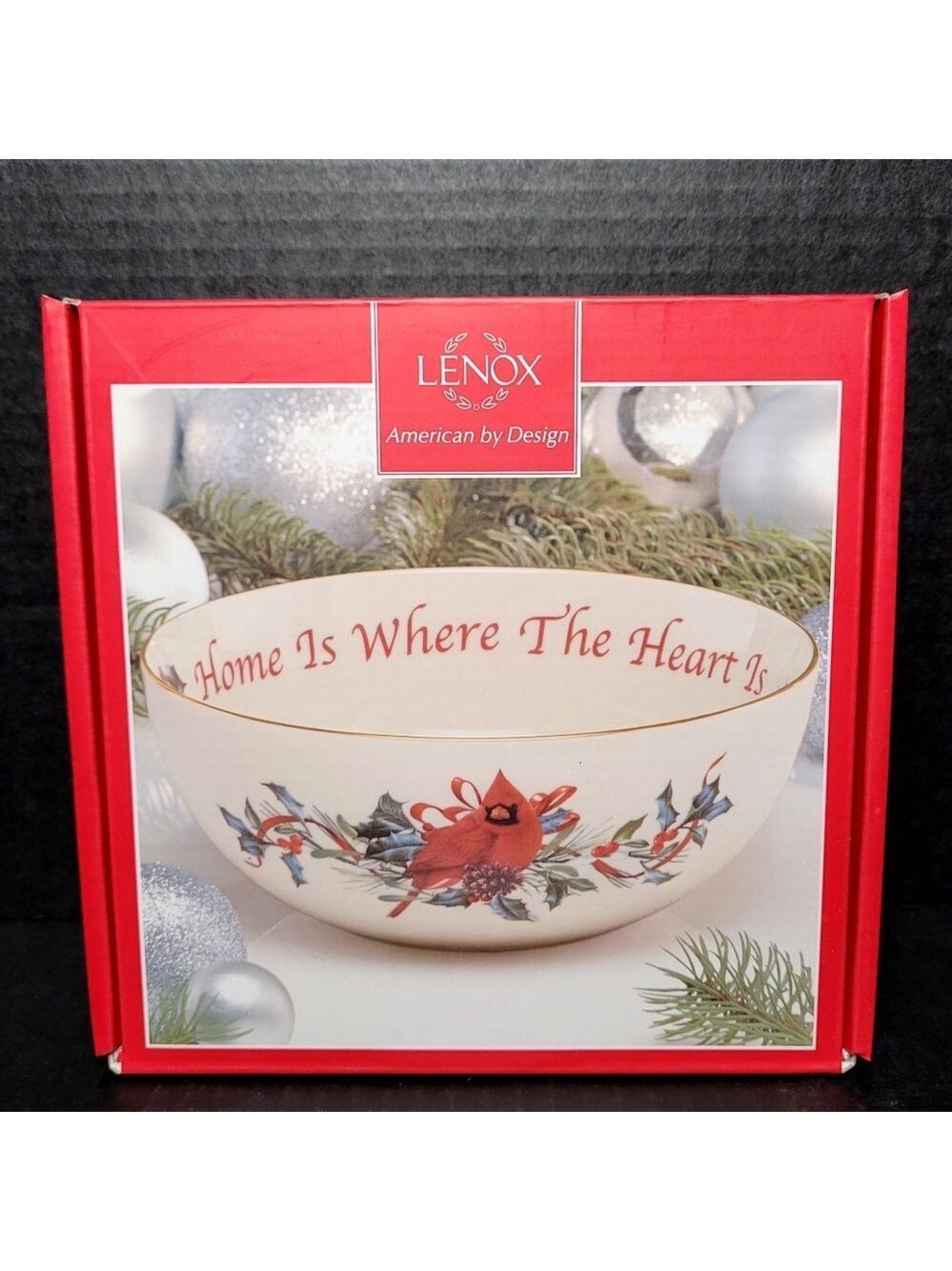 Lenox Winter Greetings Home Is Where The Heart Is Bowl #8004151